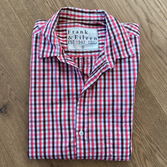 Frank & Eileen Small Check Barry Button Front - Picture 12 of 12